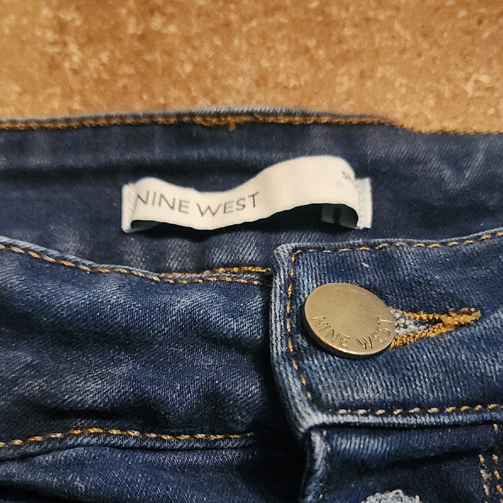 Nine West Dark Blue Denim Jeans - Picture 2 of 7
